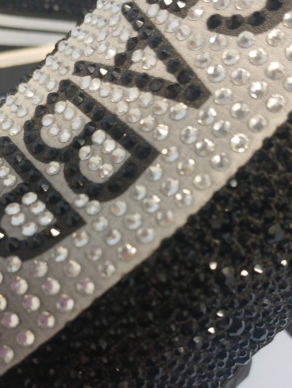 Dolce & Gabbana Black & White Crystal Logo Slip-On Sneakers Euro 41 US 10-10.5 - Picture 14 of 15